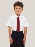 ANYDAY John Lewis & Partners The Basics Boys' Short Sleeved Shirt, Pack of 3