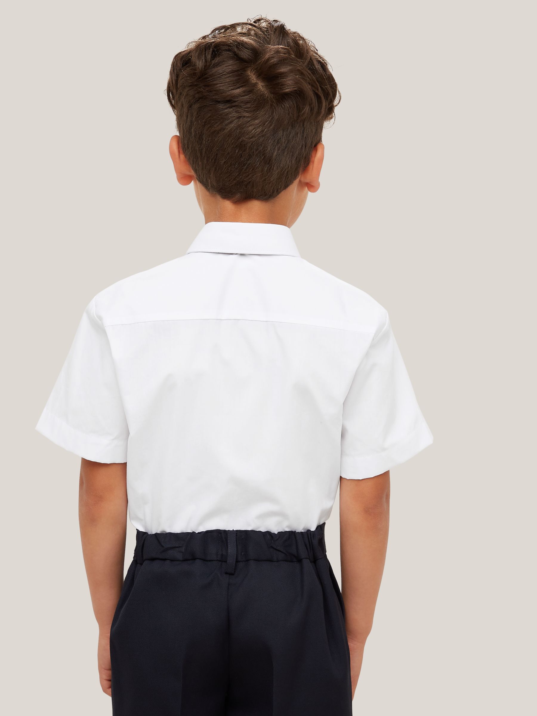 Buy John Lewis ANYDAY The Basics Boys' Short Sleeved Shirt, Pack of 3 Online at johnlewis.com