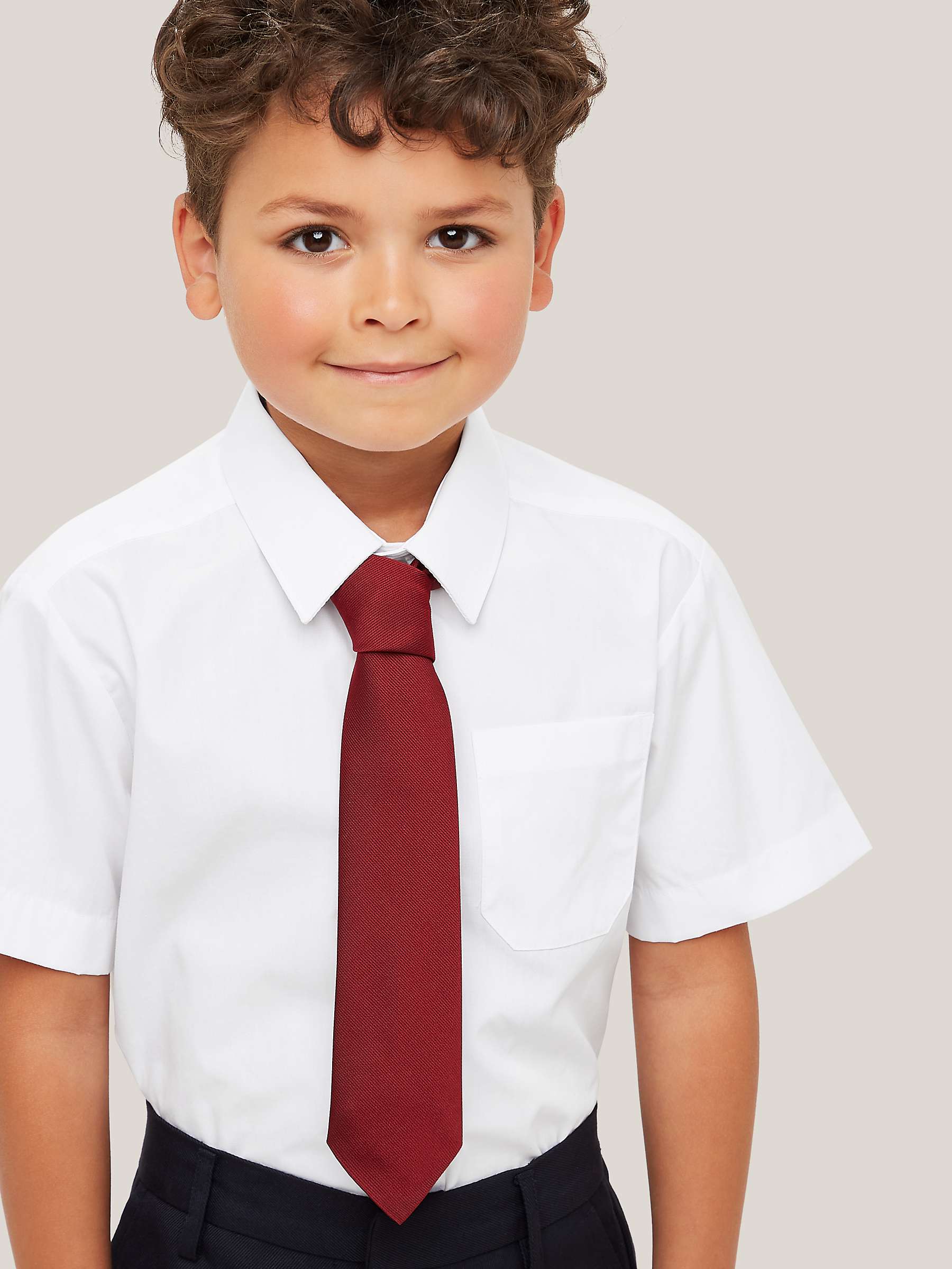 Buy John Lewis ANYDAY The Basics Boys' Short Sleeved Shirt, Pack of 3 Online at johnlewis.com