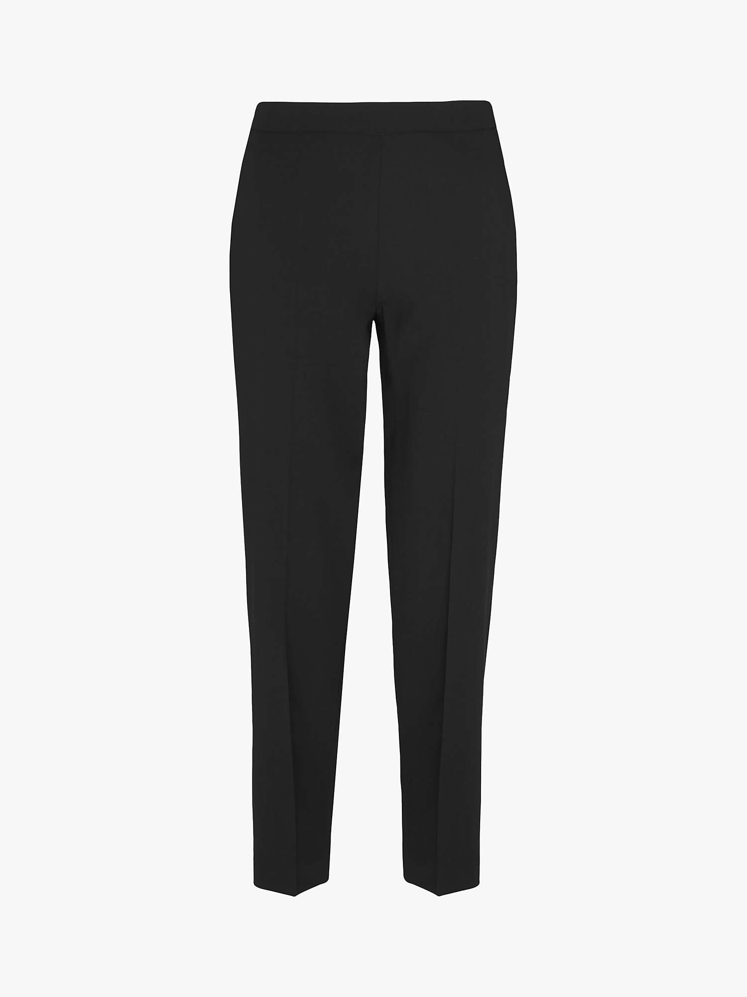 Whistles Anna Wool Blend Trousers, Black at John Lewis & Partners