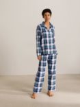 John Lewis & Partners Check Brushed Cotton Pyjama Set