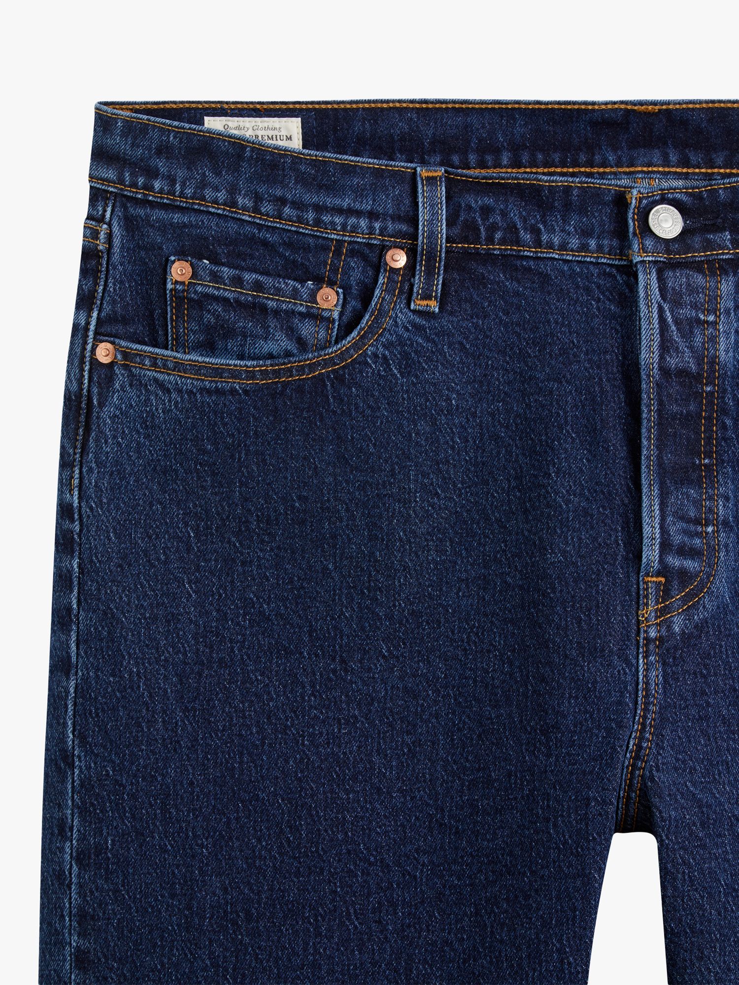 Levi's Plus 501 Cropped Jeans, Salsa Stonewash at John Lewis & Partners