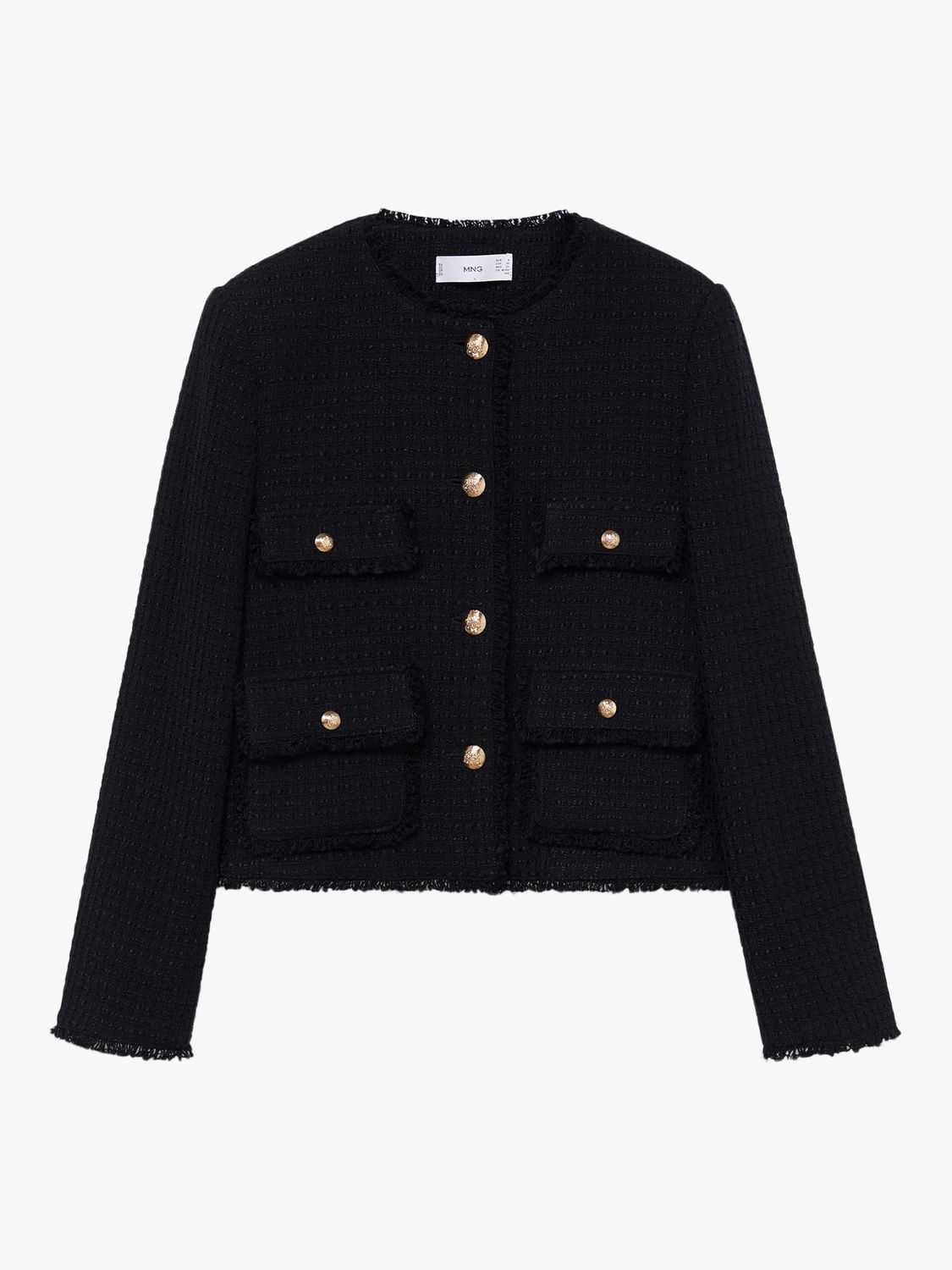 black tweed jacket