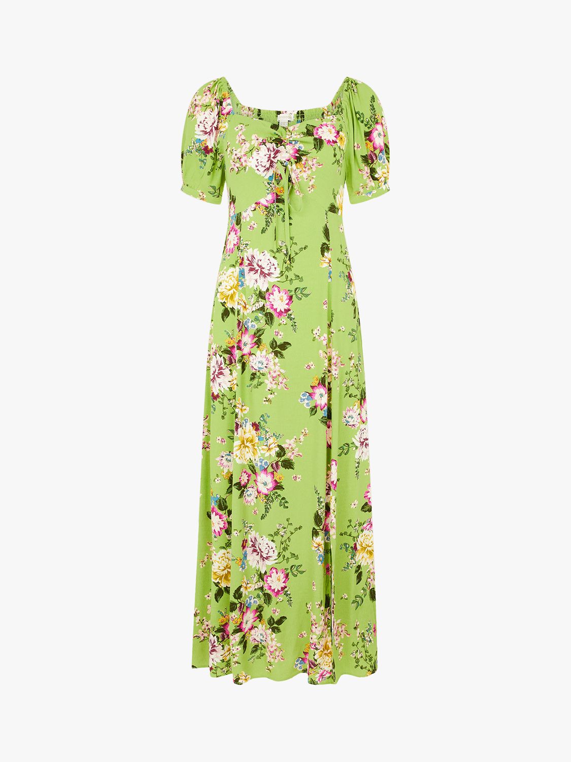 Monsoon Sweetheart Floral Maxi Dress, Green at John Lewis & Partners