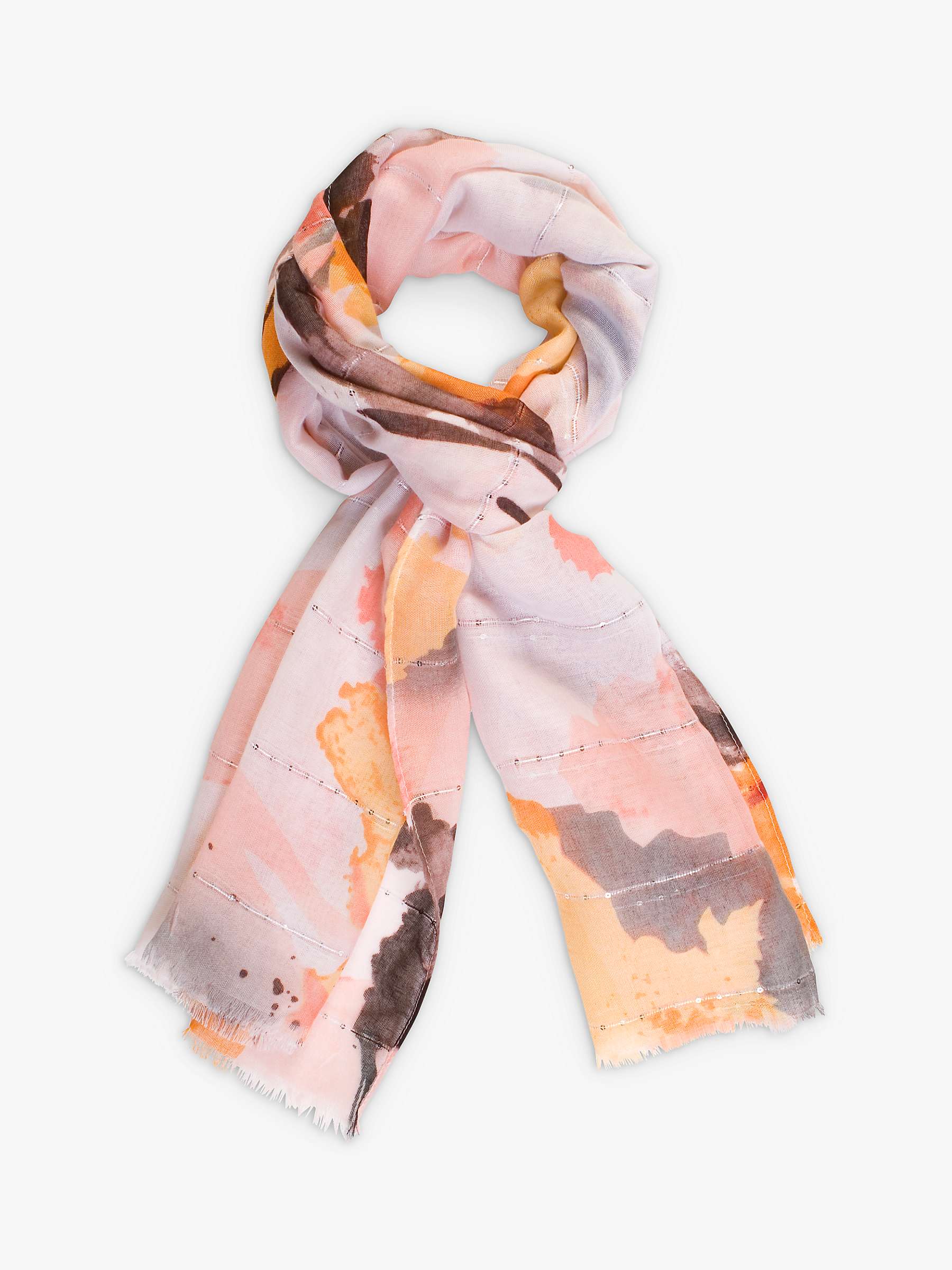 Buy chesca Abstract Print Scarf, Blush Online at johnlewis.com