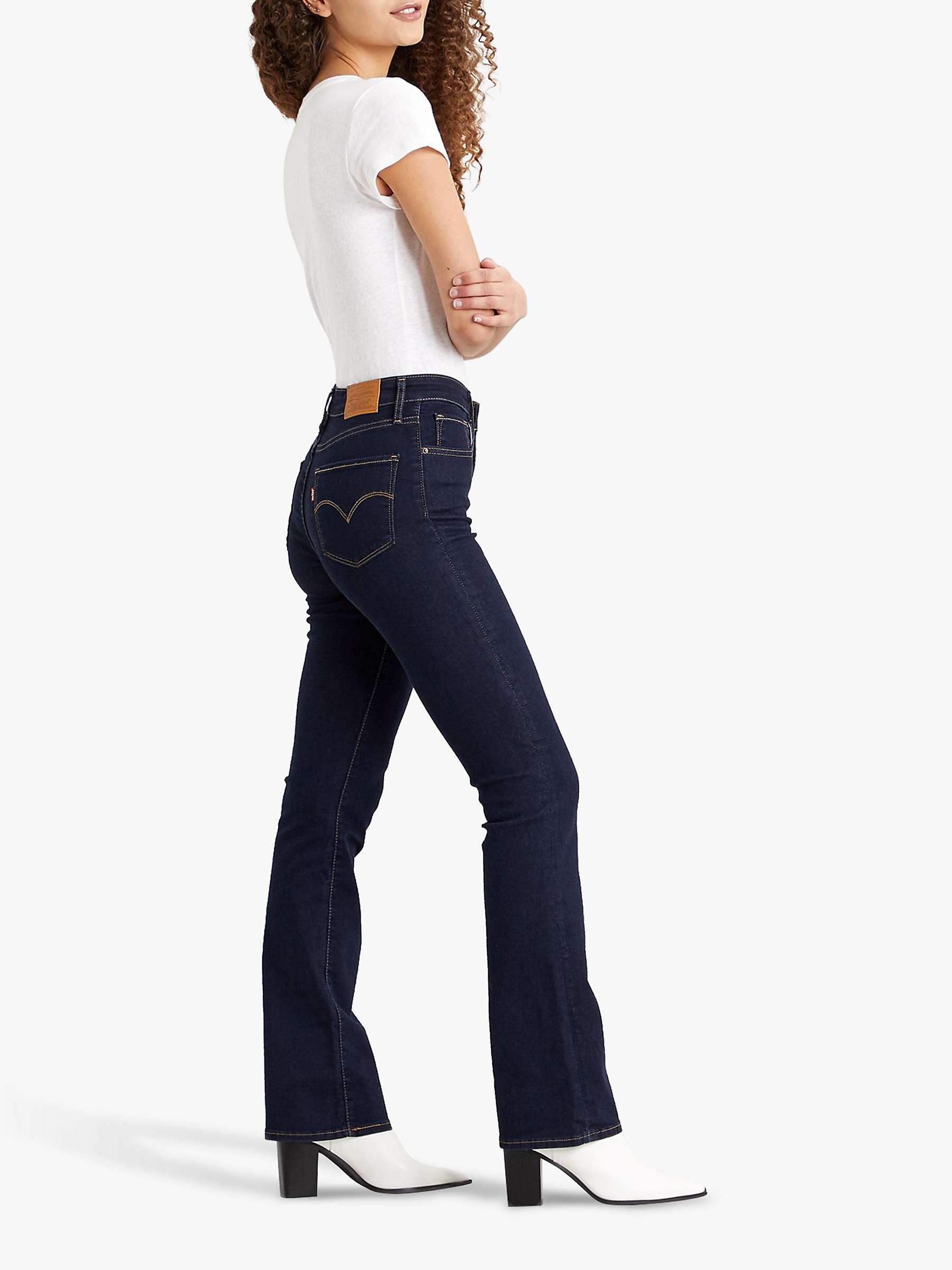 Buy Levi's 725 High Rise Boot Cut Jeans, To The Nine Online at johnlewis.com