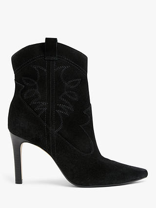 AND/OR Octave Suede Stiletto Heel Ankle Boots