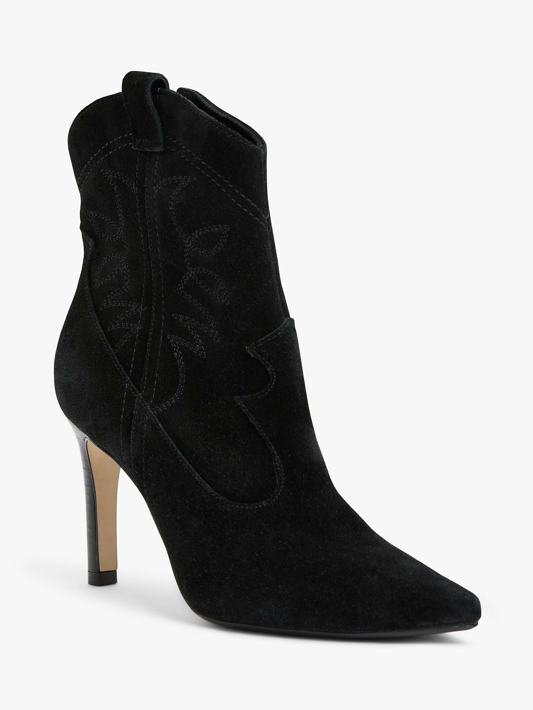 Buy AND/OR Octave Suede Stiletto Heel Ankle Boots Online at johnlewis.com