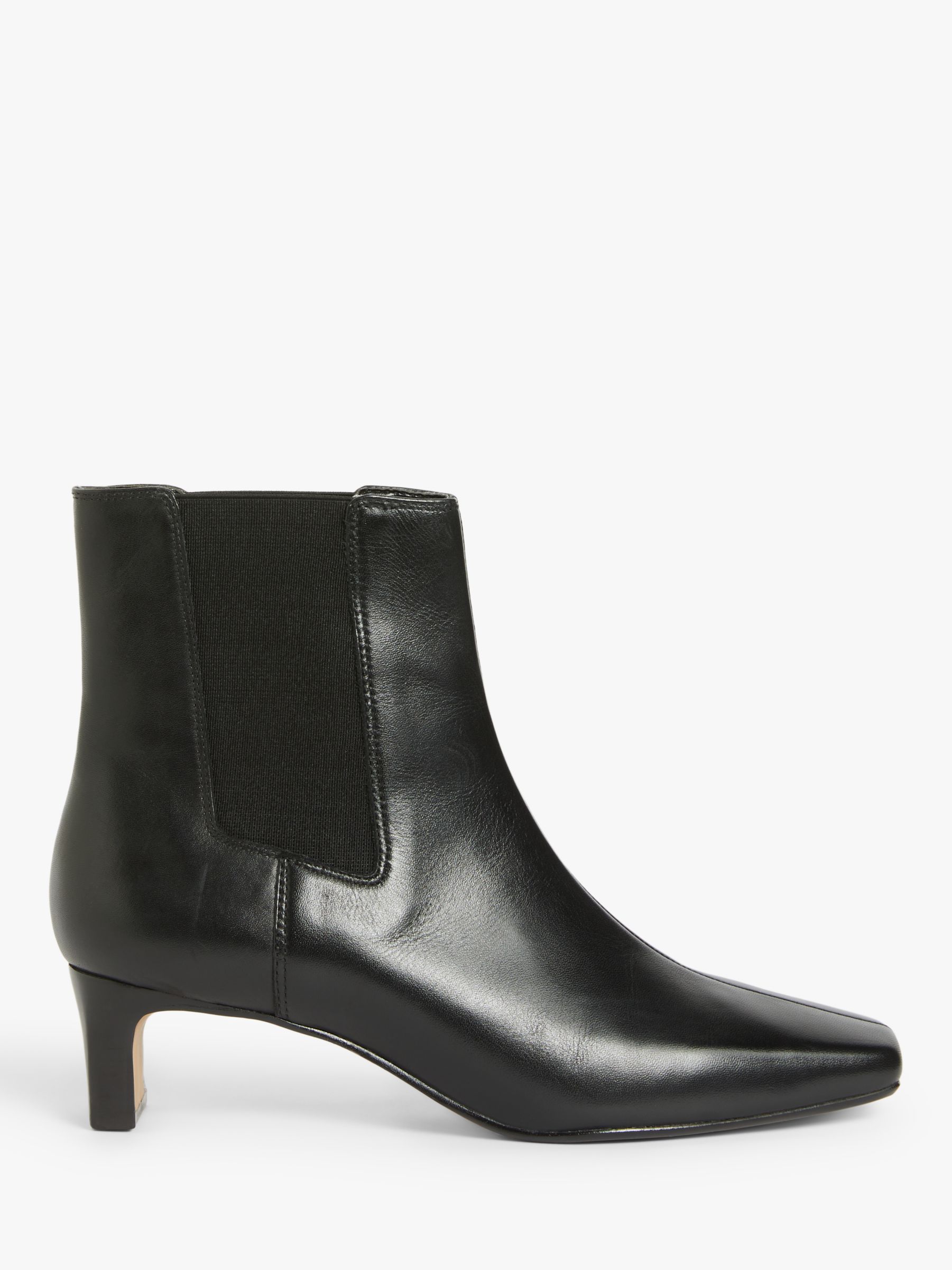 John Lewis Primmy Leather 90's Heel Ankle Boots