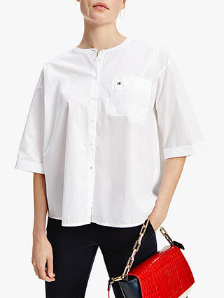 Tommy Hilfiger Relaxed Poplin Shirt, Optic White