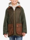 Barbour Kids' Patch Waxed Jacket, Multi