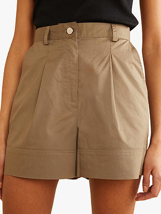 Albaray Organic Cotton Relaxed Fit Shorts, Khaki