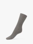 Dear Denier Women's Ava Ribbed Glitter Ankle Socks, Grey