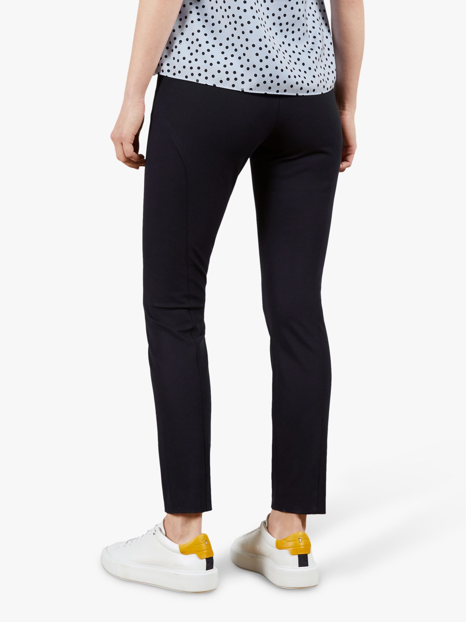 Ted Baker Calya Ankle Grazer Trousers, Navy at John Lewis & Partners