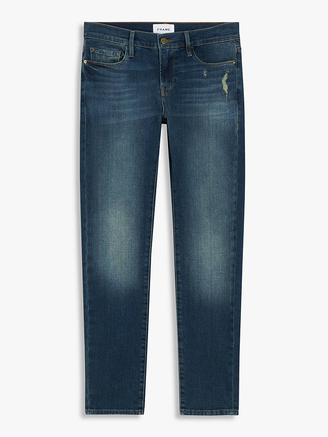 FRAME Le Garcon Mid Rise Slouchy Jeans, Azure
