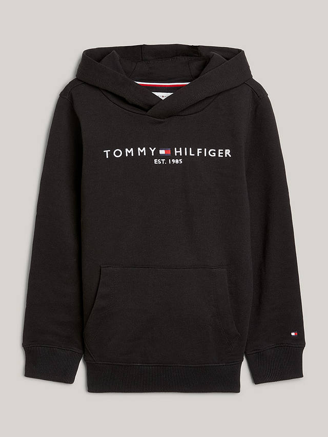 Tommy Hilfiger Kids' Essential Pullover Hoodie, Black