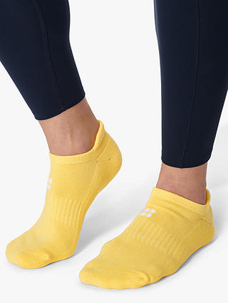 Sweaty Betty Workout Trainer Socks, Pack of 3, Riviera Yellow
