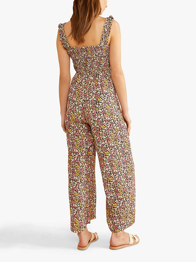 Albaray Ditsy Floral Jumpsuit, Pink/Multi, 8