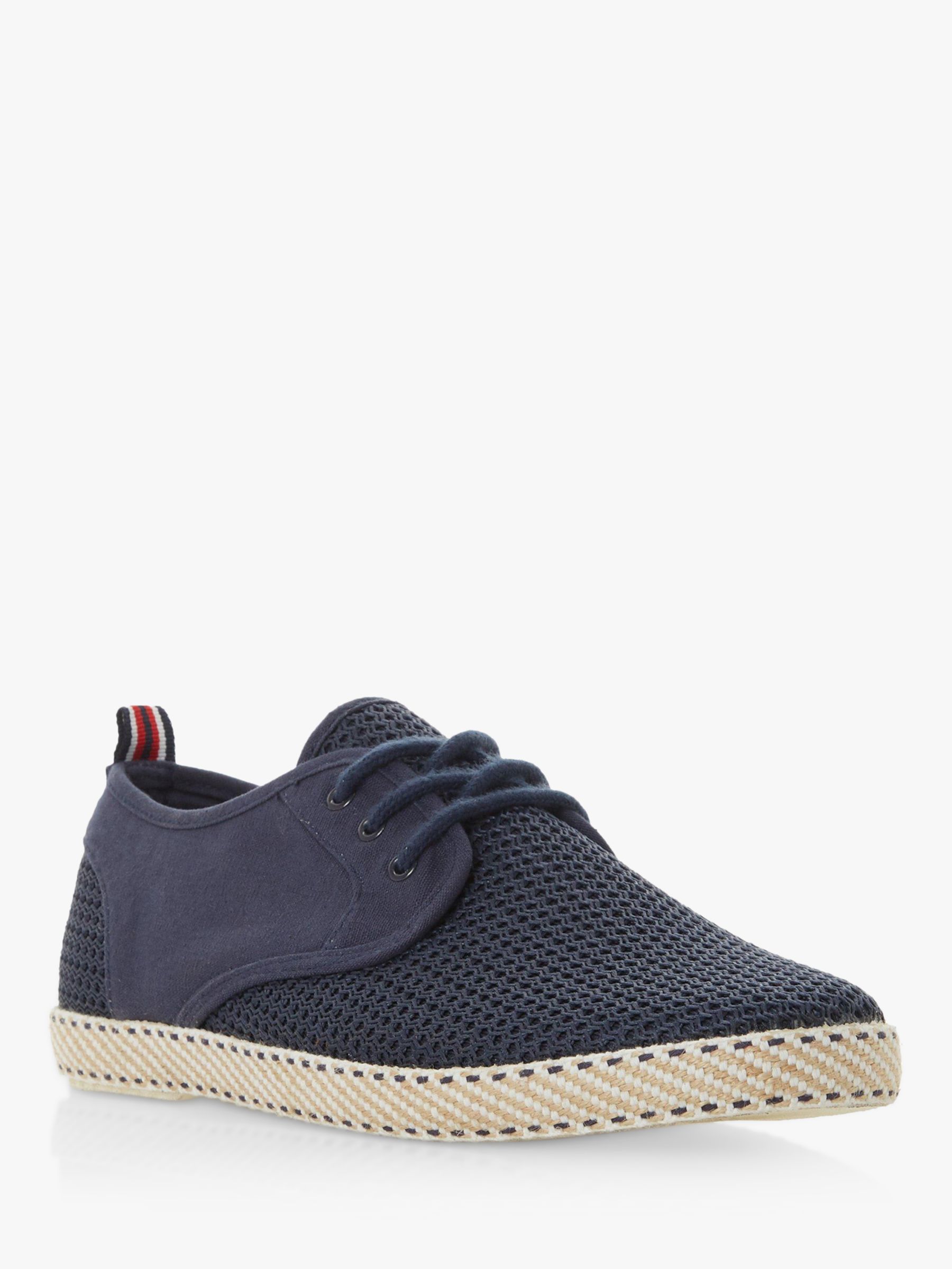 Dune Flash Canvas Casual Shoes, Navy-canvas at John Lewis & Partners