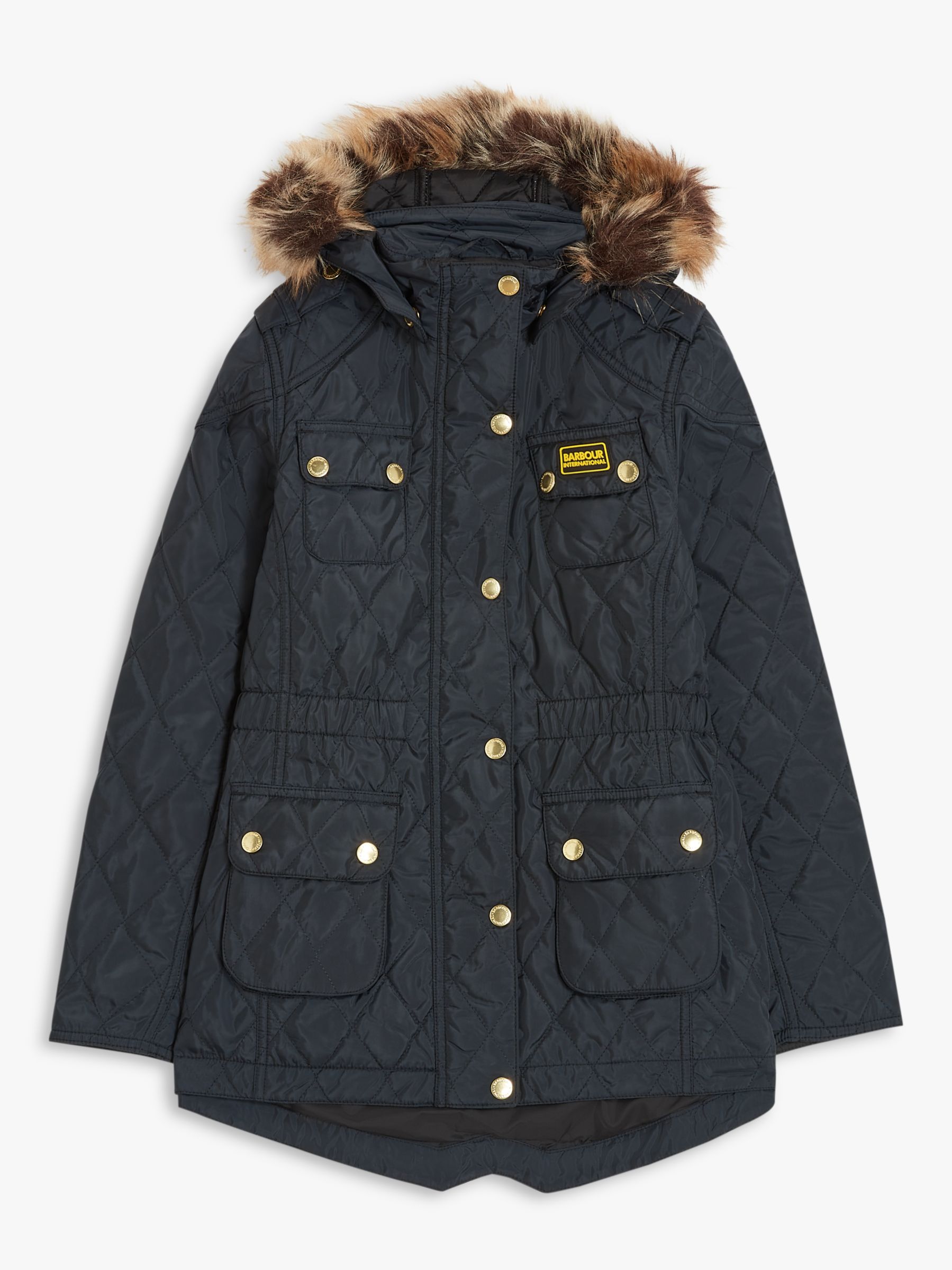 Barbour International Kids' Enduro Quilted Jacket, Black XL unisex 100% polyester