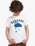 Barbour Kids' Bradley Let It Rain Short Sleeve T-Shirt, White