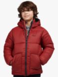 Barbour Kids' Hike Reversible Baffle Quilted Jacket, Blue/Red