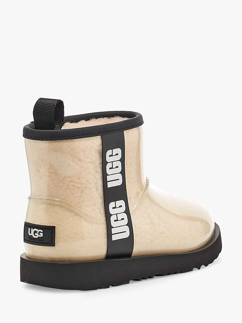 Buy UGG Kids' Classic Clear Mini II Boots, Neutral/Black Online at johnlewis.com