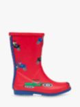 Little Joule Children's Tall Printed Tractor Wellington Boots
