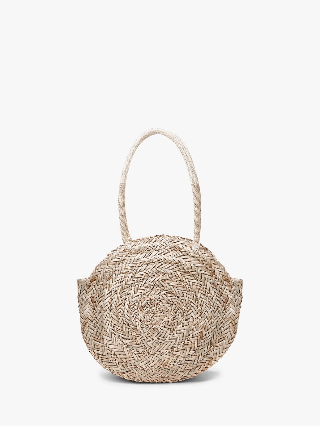 Mint Velvet Petra Round Shoulder Bag, Natural