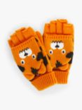 John Lewis & Partners Kids' Tiger Flip Top Mittens, Orange