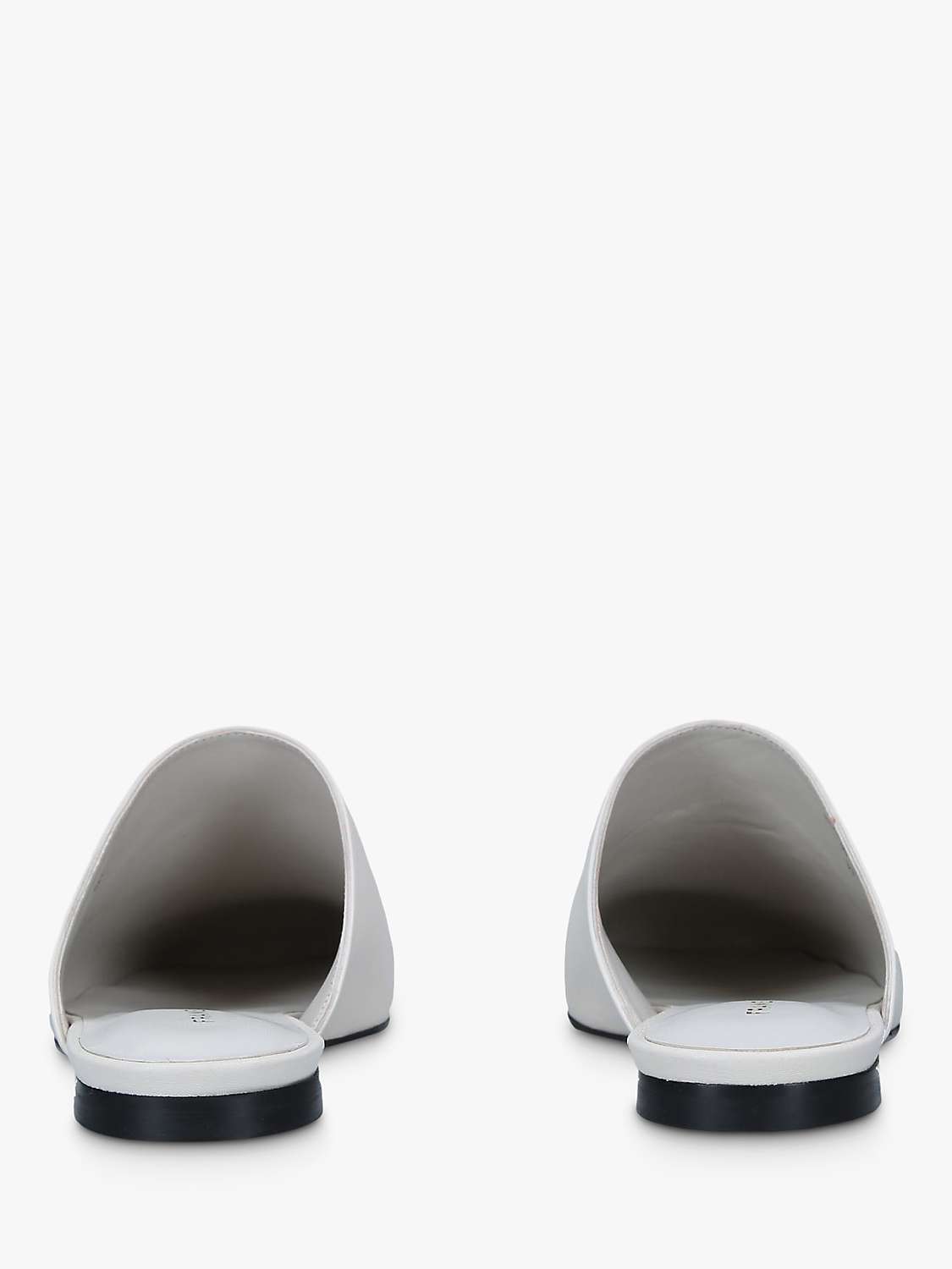 Buy FRAME Le Ventura Leather Sliders, White Online at johnlewis.com