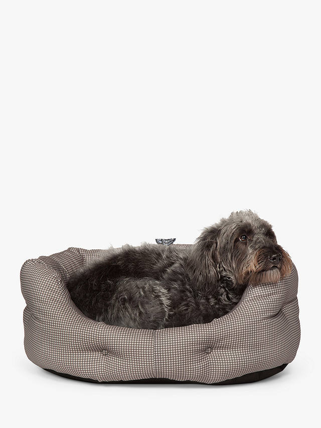 Danish Design Vintage Dogstooth Dog Bed, Small