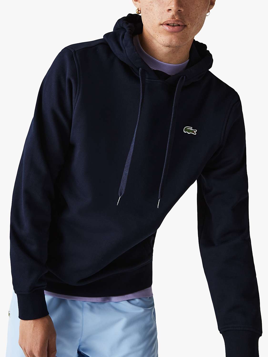 Lacoste Men's NEW Cotton Blend Full Zip Long Sleeve Front Pockets Hoodie Jacket 