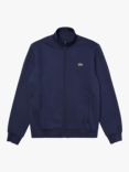 Lacoste SPORT Cotton Blend Fleece Zip Sweatshirt, Navy