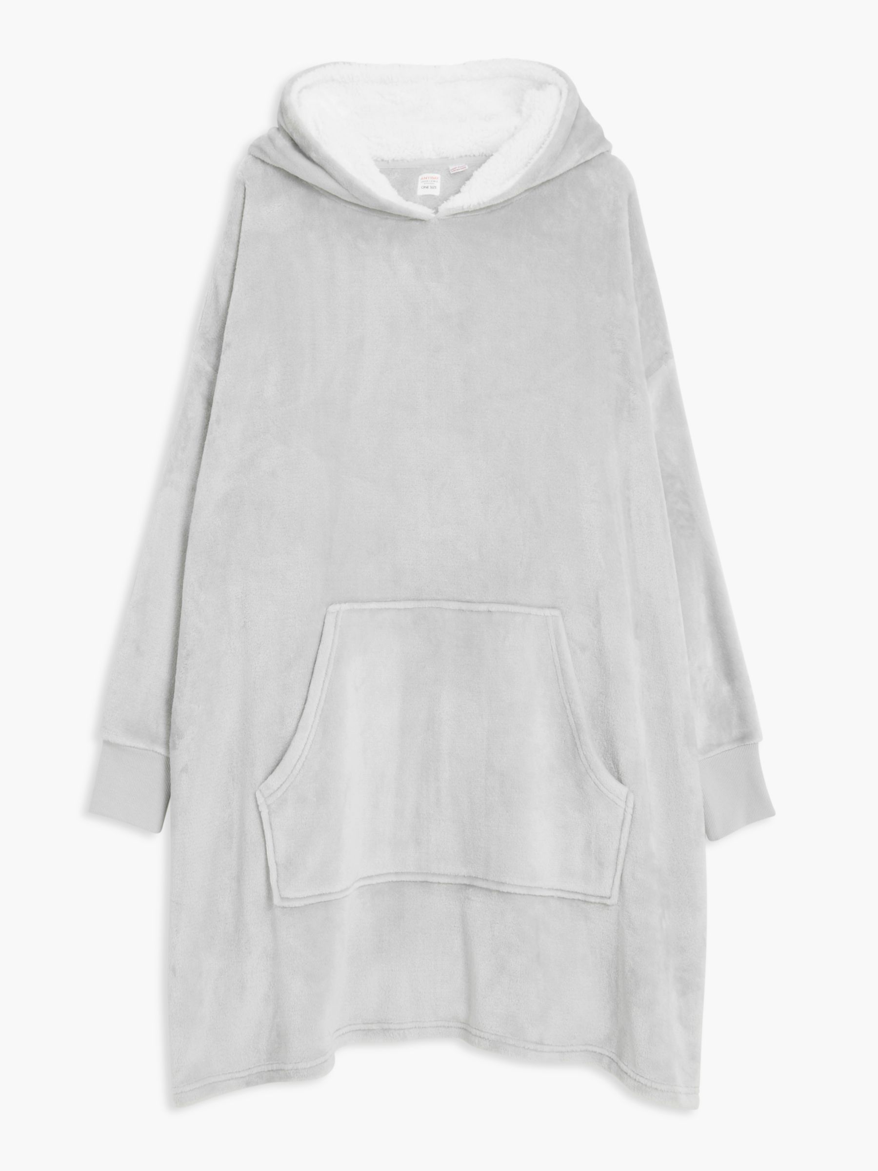 Anyday John Lewis And Partners Extreme Oversized Hoodie Grey At John Lewis And Partners
