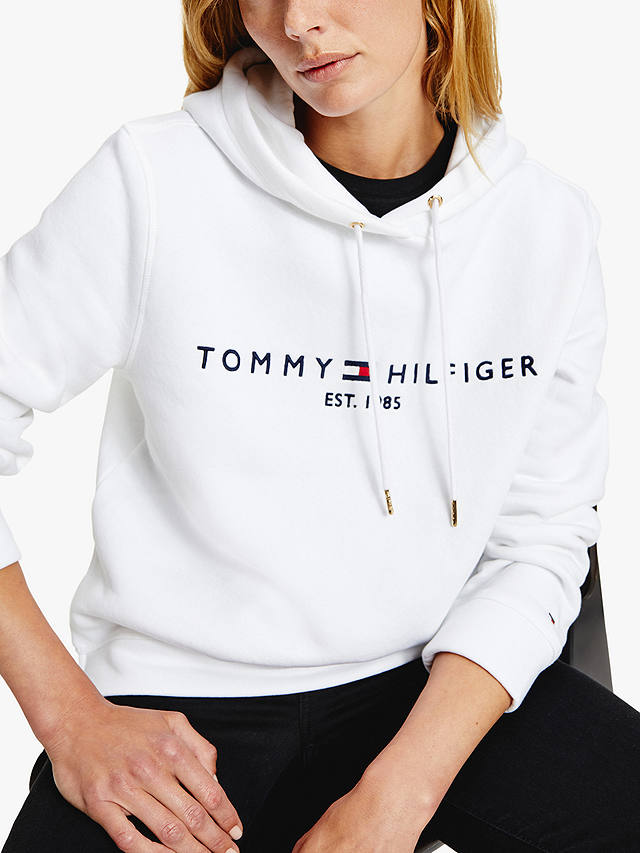 Tommy Hilfiger Heritage Logo Hoodie, White