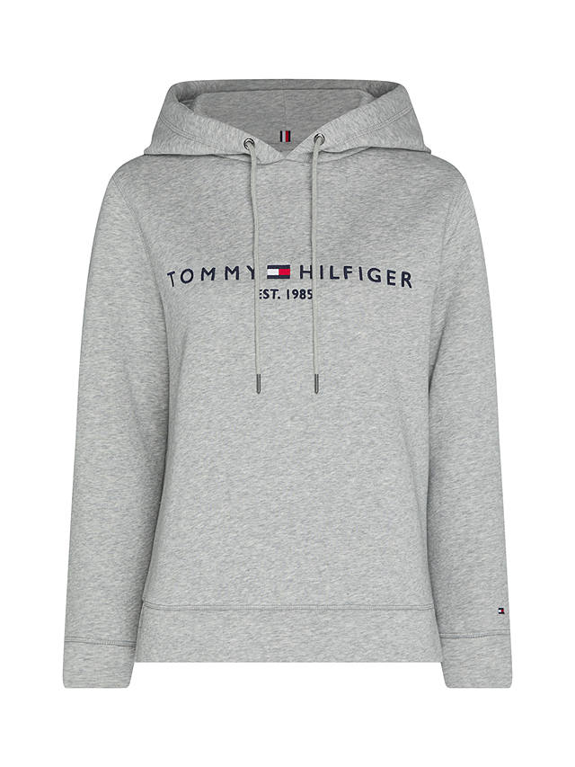 Tommy Hilfiger Heritage Logo Hoodie, Light Grey