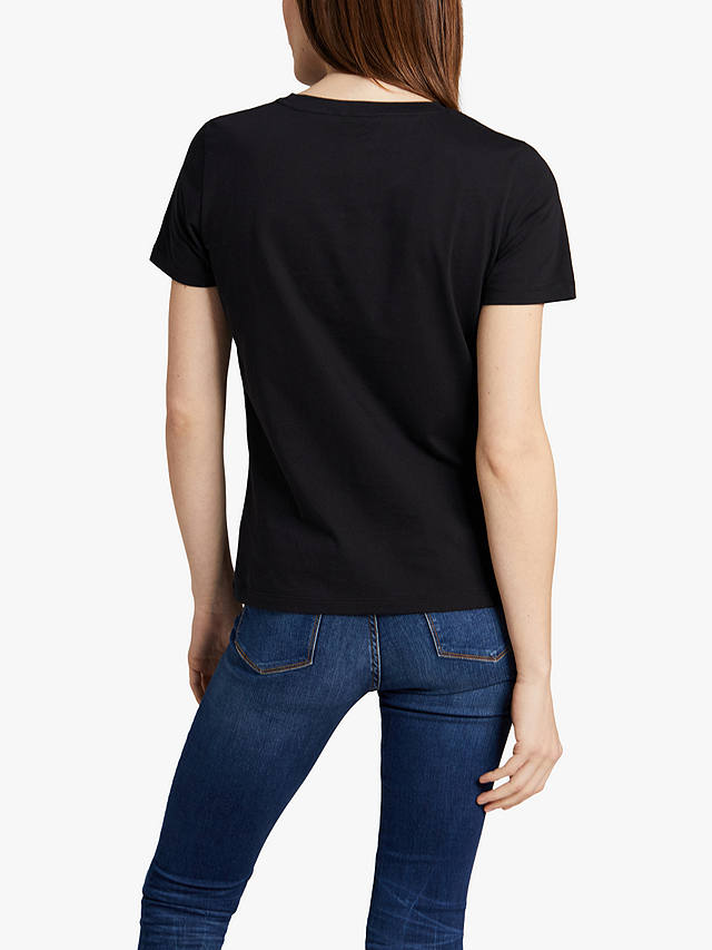 Tommy Hilfiger Heritage Organic Cotton Logo T-Shirt, Black