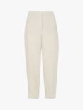 Whistles Linen Barrel Leg Trousers