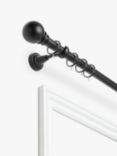 John Lewis Fixed Curtain Pole Kit with Ball Finial, Dia.28mm