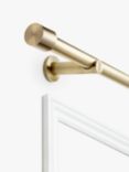 John Lewis Fixed Eyelet Curtain Pole Kit with Stud Finial, Dia.28mm