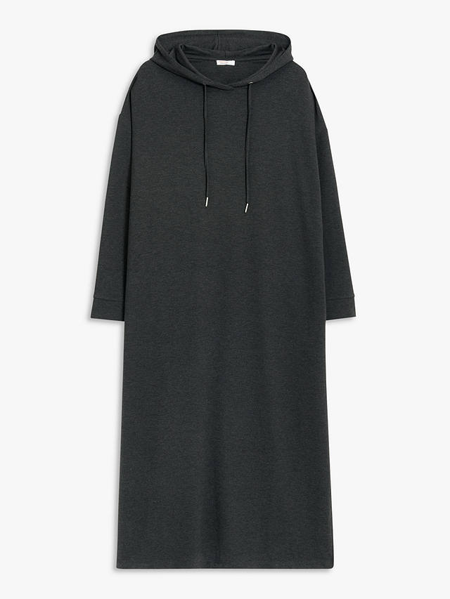 John Lewis ANYDAY Orion Hooded Lounge Dress, Charcoal at John Lewis ...