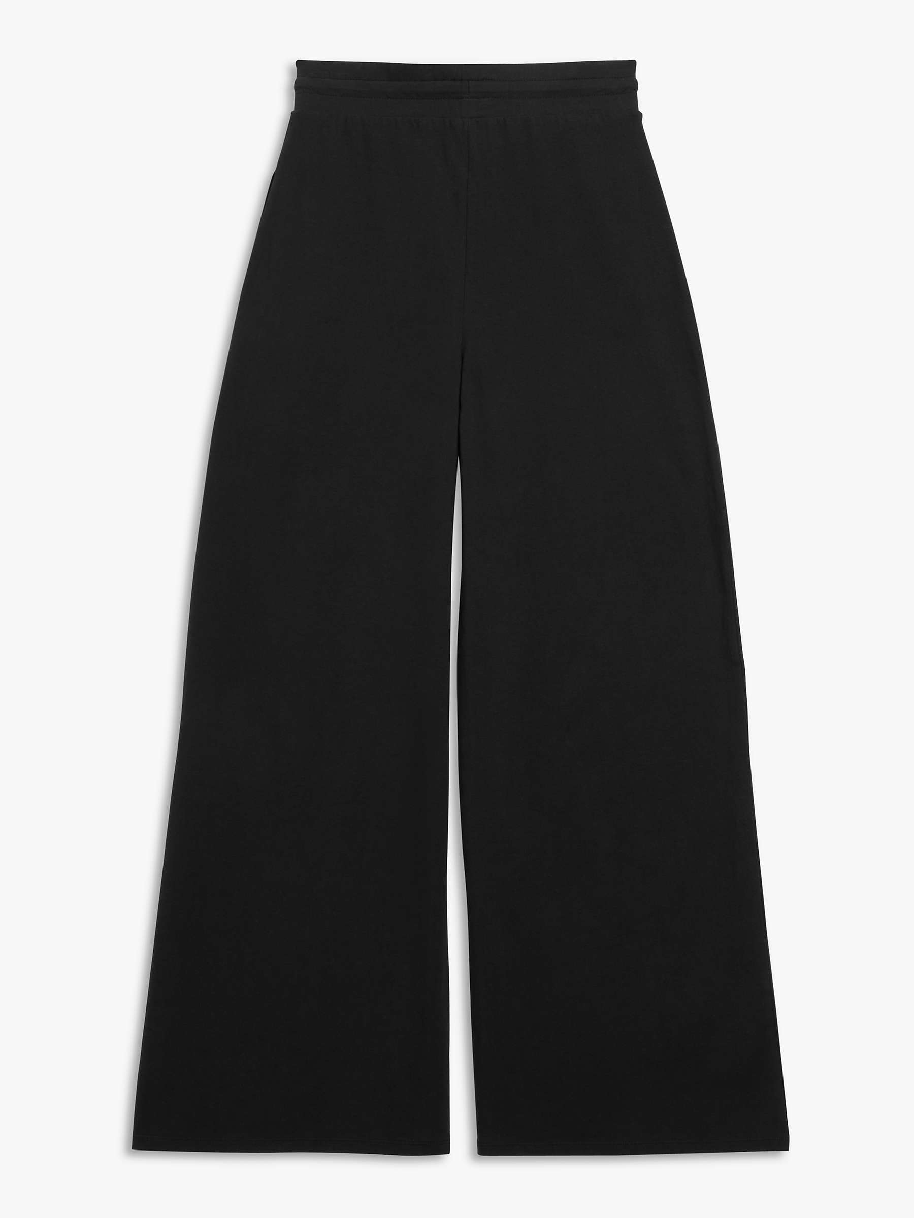 Buy John Lewis ANYDAY Plain Wide Leg Trousers, Black Online at johnlewis.com