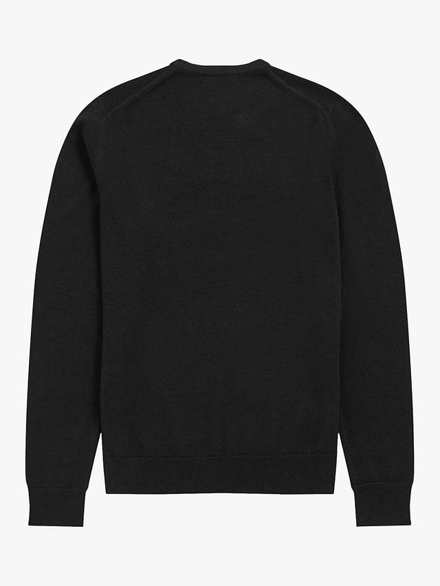 Fred Perry Classic Crew Neck Knit Jumper, Black