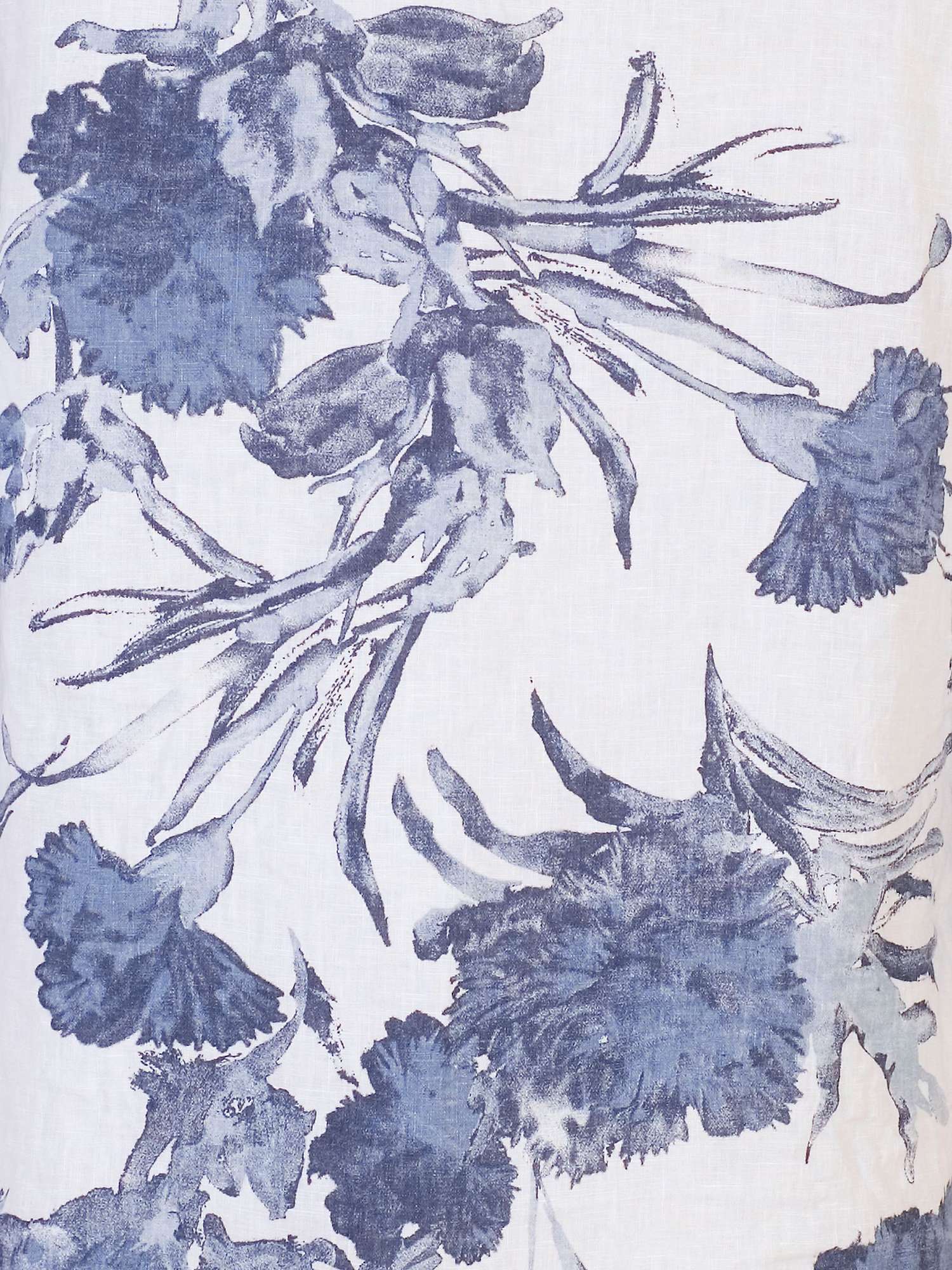 Buy chesca Tuck Detail Floral Print Linen Jacket, White/Denim Online at johnlewis.com