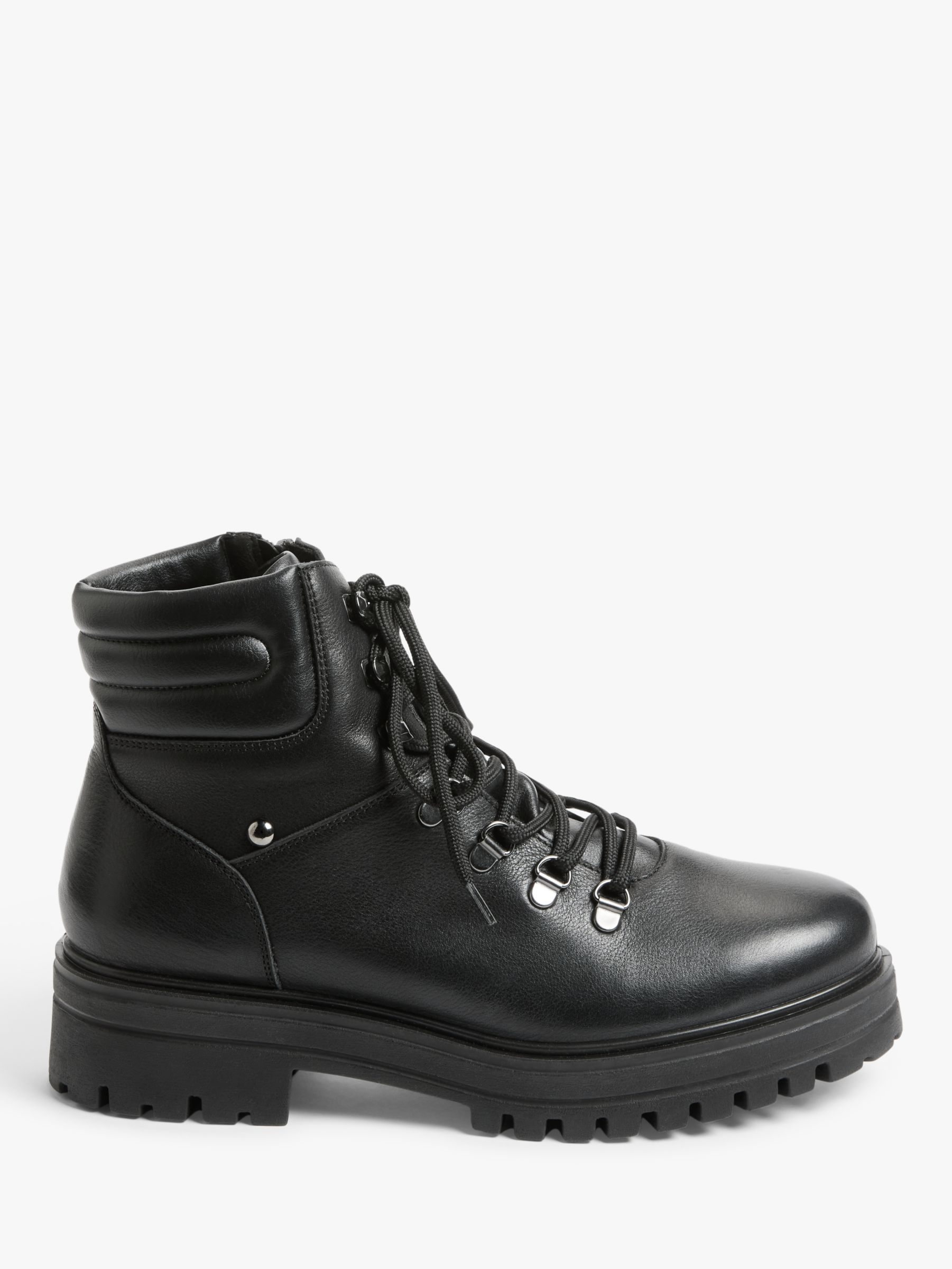 John Lewis Pride Leather Water Resistant Boots, Black