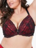 Oola Tonal Lace Padded Plunge Bra