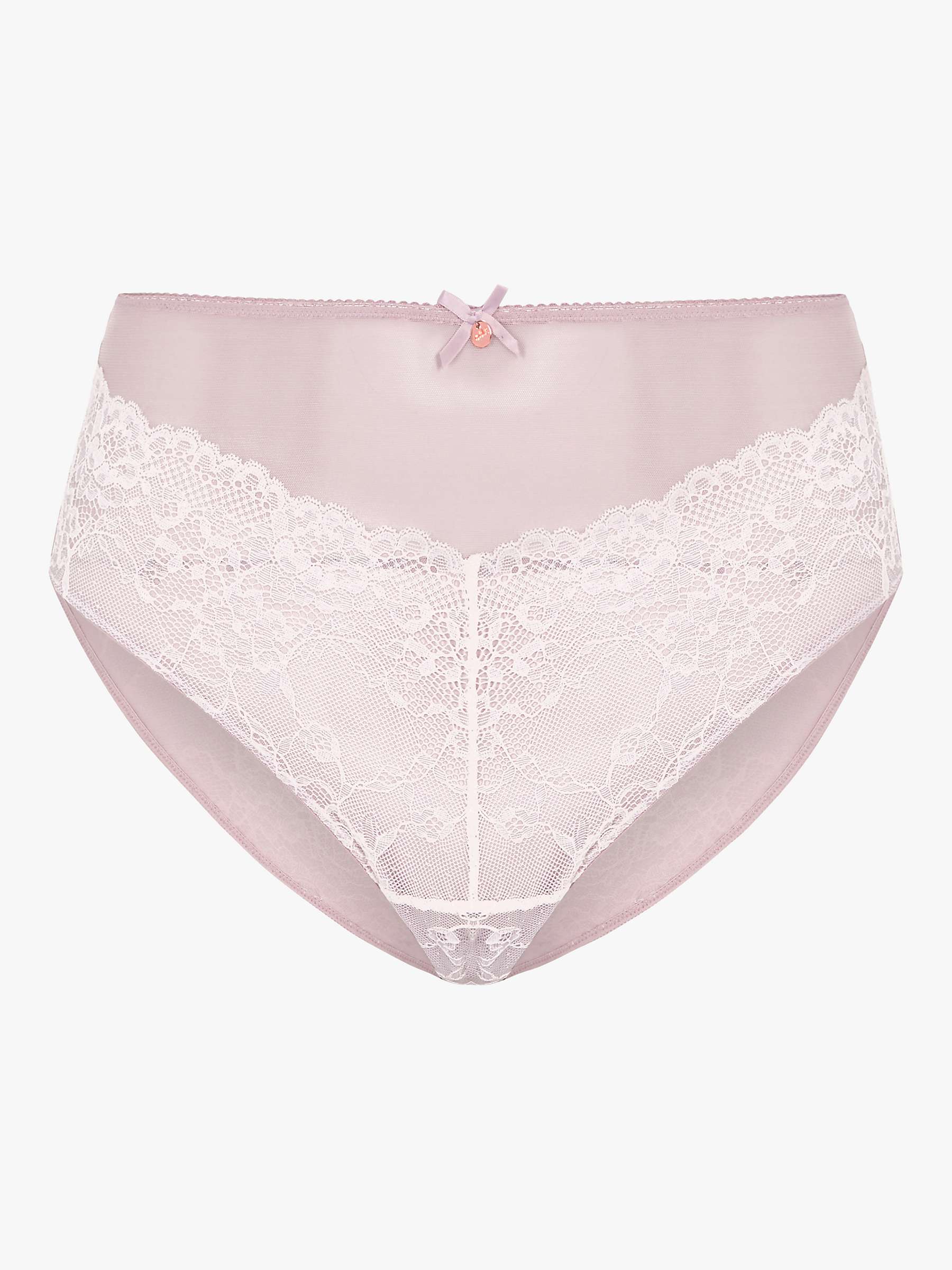 Buy Oola Lingerie Tonal Lace High Waist Knickers Online at johnlewis.com