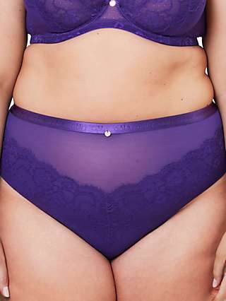 Oola Lingerie Lace and Logo High Waist Knickers