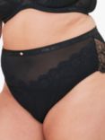 Oola Lingerie Lace and Logo High Waist Knickers